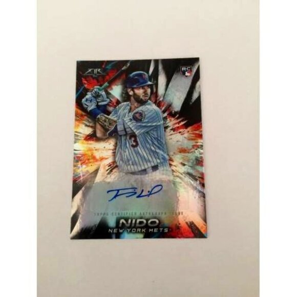 2018 Topps Fire Autographs Tomas Nido New York Mets Auto #FA-TN (032) - Picture 1 of 2